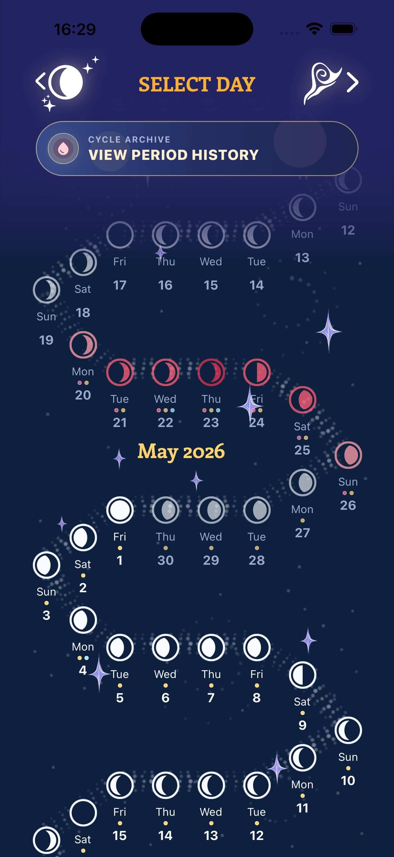 Private Period Tracker app preview